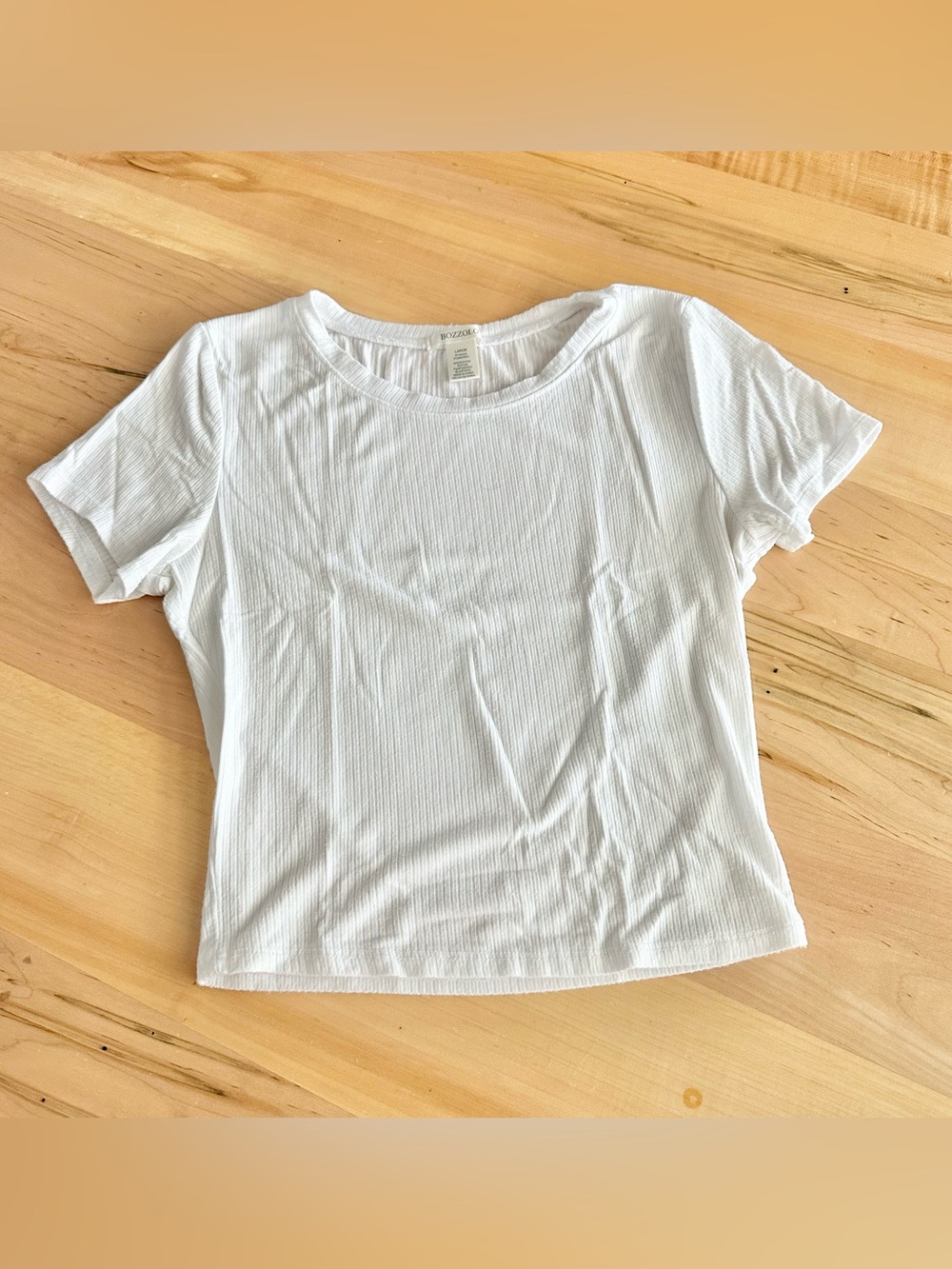 Bozzolo white crop top L